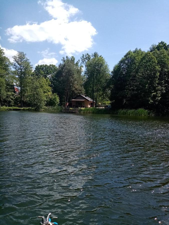 Urokliwy Domek Nad Brzegiem Jeziora Lubiatów Eksteriør billede